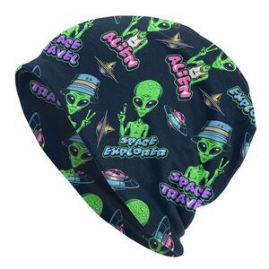 5457 Alien Beanie Hat Slouchy Beanie Skull Sleep Cap Soft Lightweight Chemo